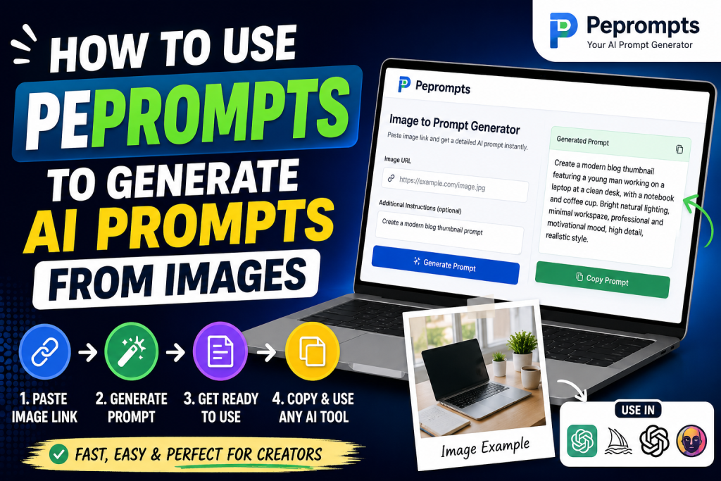 How to Use Peprompts to Generate AI Prompts from Images