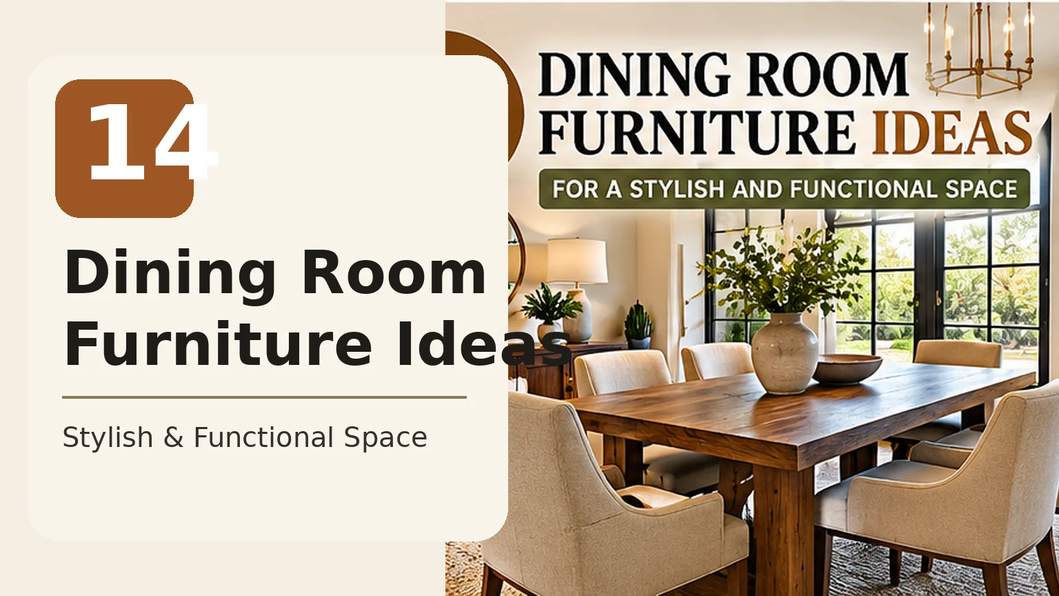 14 Dining Room Furniture Ideas for a Stylish and Functional Space