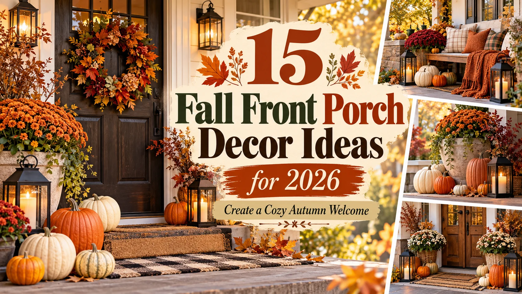 15 Fall Front Porch Decor Ideas for 2026 to Create a Cozy Autumn Welcome