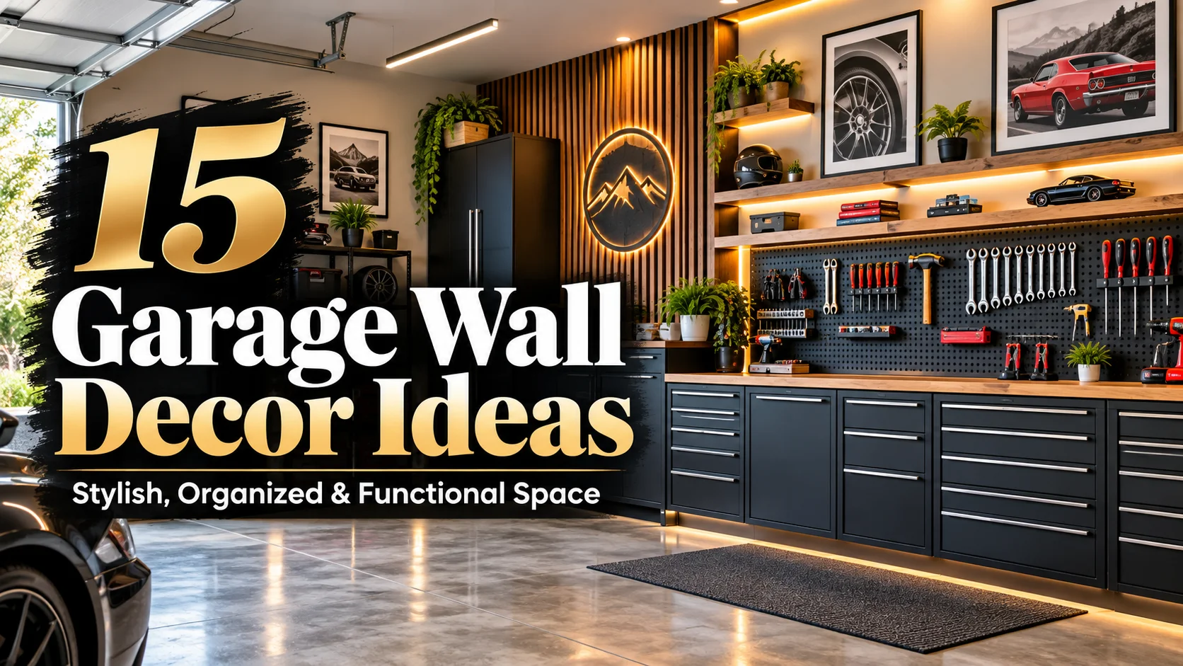15 Garage Wall Decor Ideas for a Stylish, Organized, and Functional Space