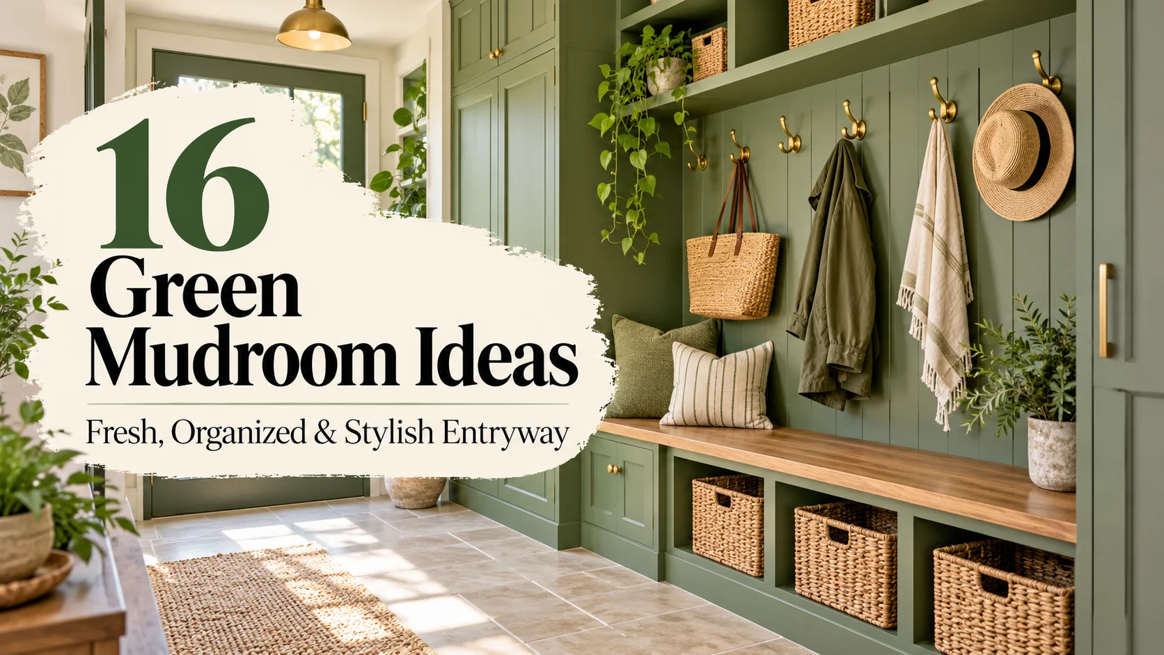 16 Green Mudroom Ideas for a Fresh, Organized, and Stylish Entryway