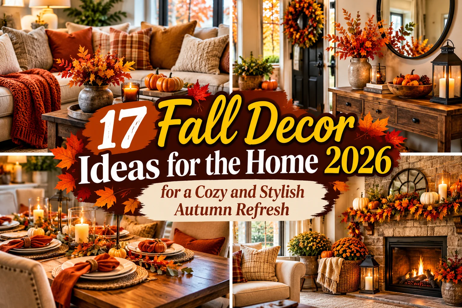 17 Fall Decor Ideas for the Home 2026 for a Cozy and Stylish Autumn Refresh