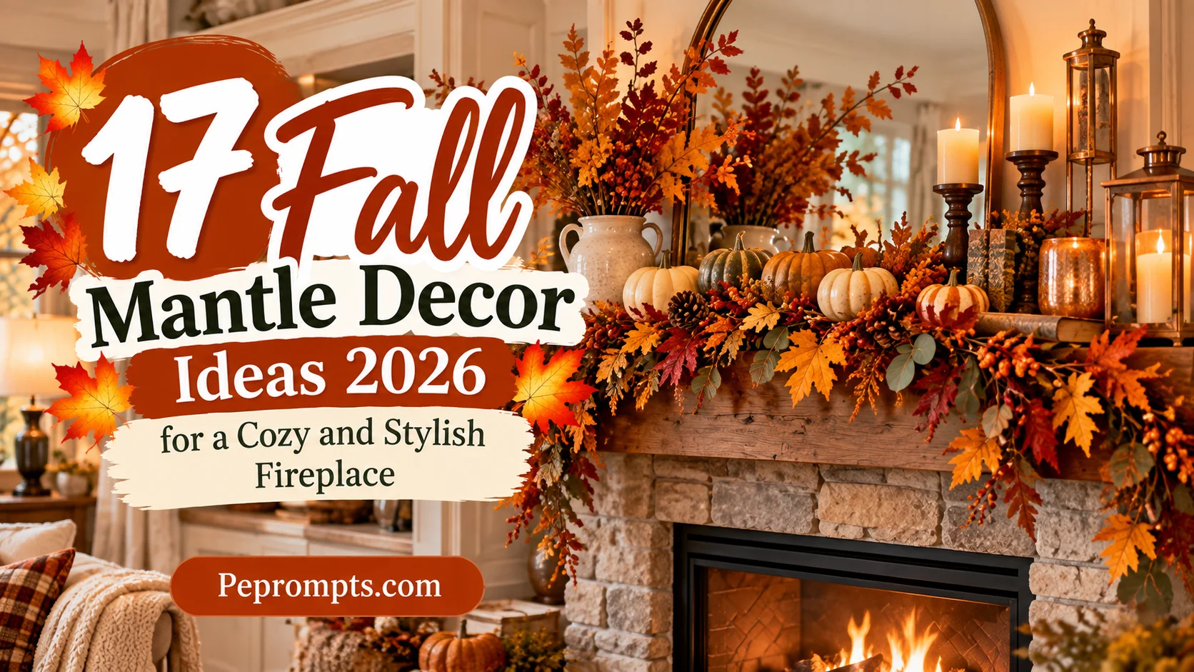 17 Fall Mantle Decor Ideas 2026 for a Cozy and Stylish Fireplace