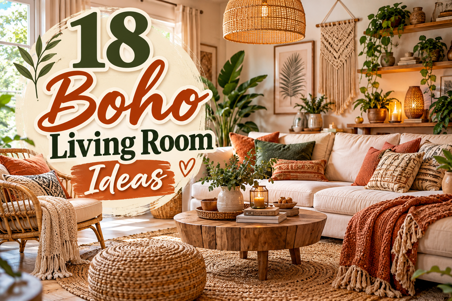 18 Boho Living Room Ideas for a Cozy, Relaxed, and Stylish Home