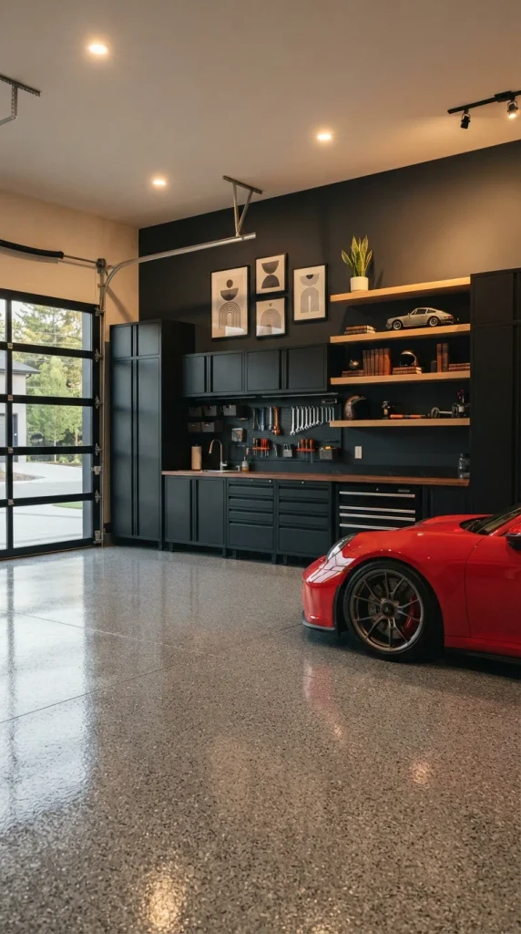 Add Dark Paint for a Moody Garage
