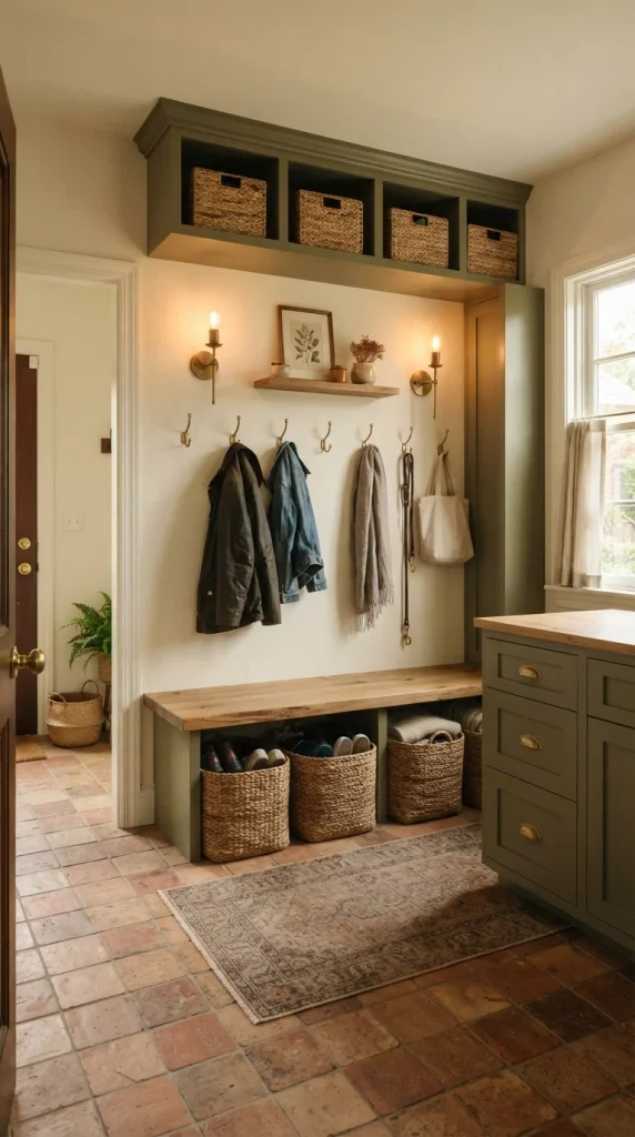 Add Wall Sconces Above the Bench