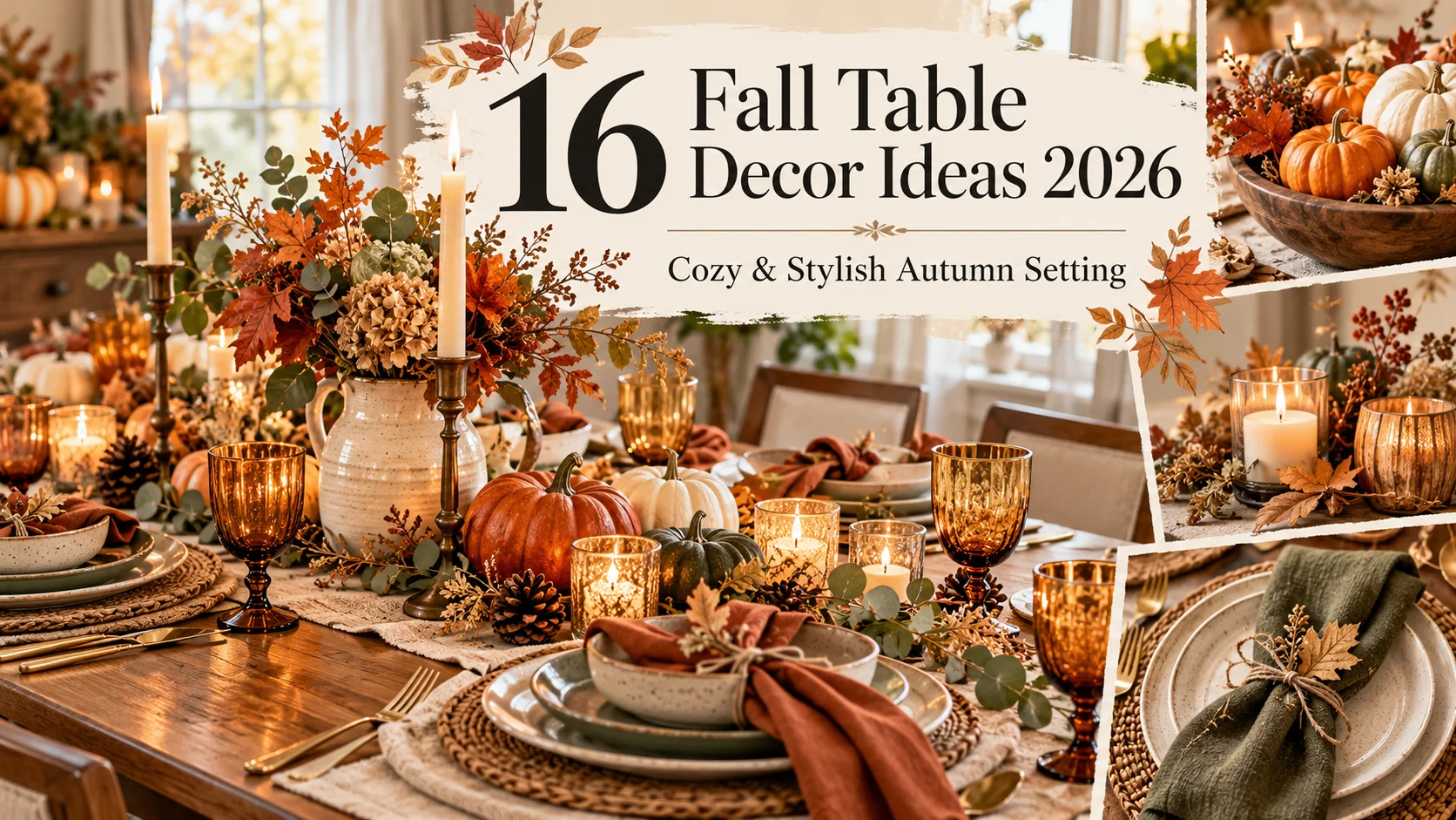 16 Fall Table Decor Ideas 2026 for a Cozy and Stylish Autumn Setting