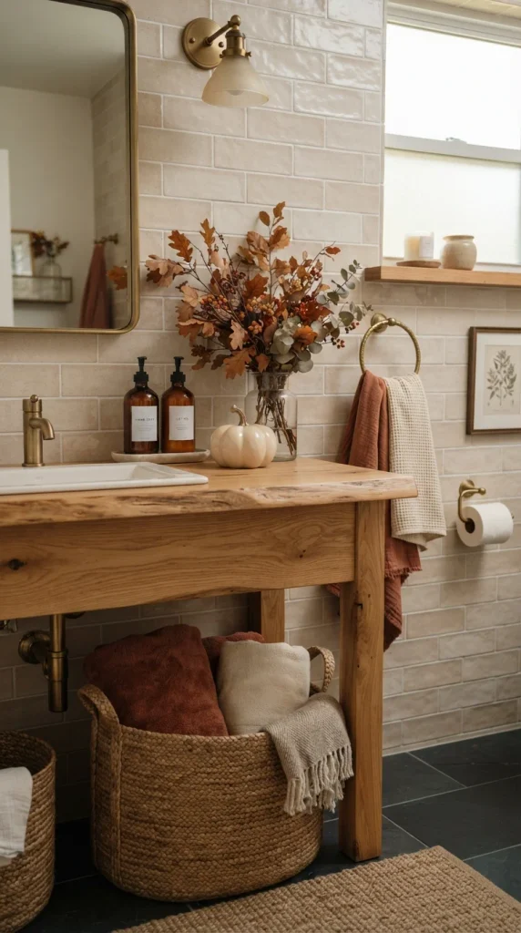 Create a Fall-Inspired Bathroom