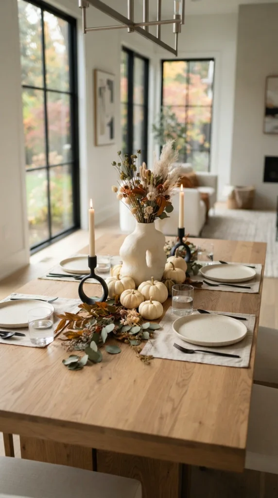 Create a Modern Minimal Fall Table