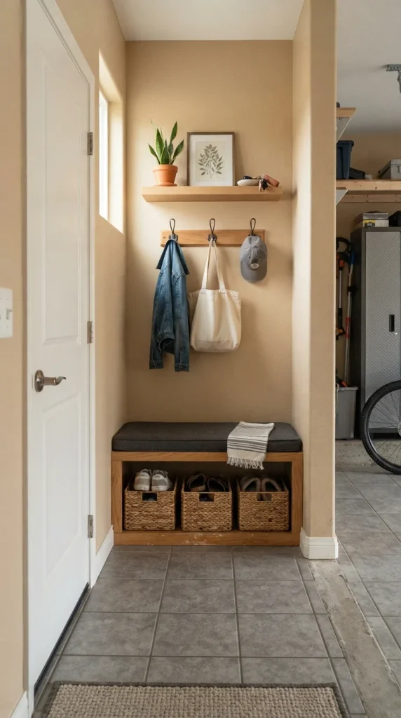 Create a Small Garage Entryway Nook