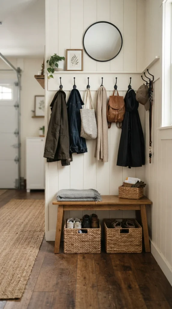Install Wall Hooks for Everyday Items