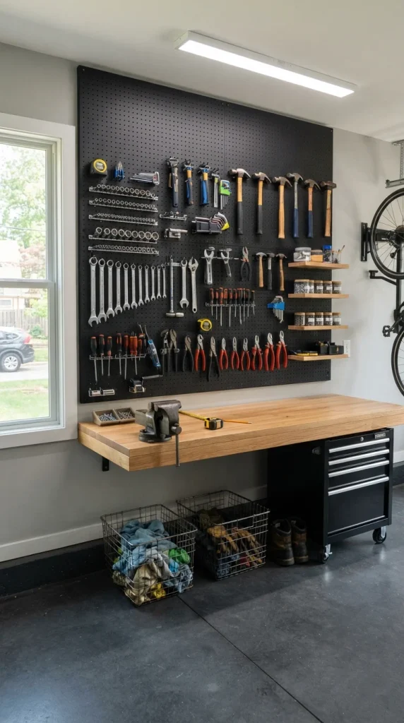 Install a Stylish Pegboard Wall