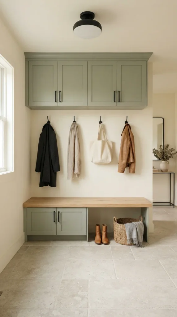 Keep Mudroom Lighting Simple and Cohesive