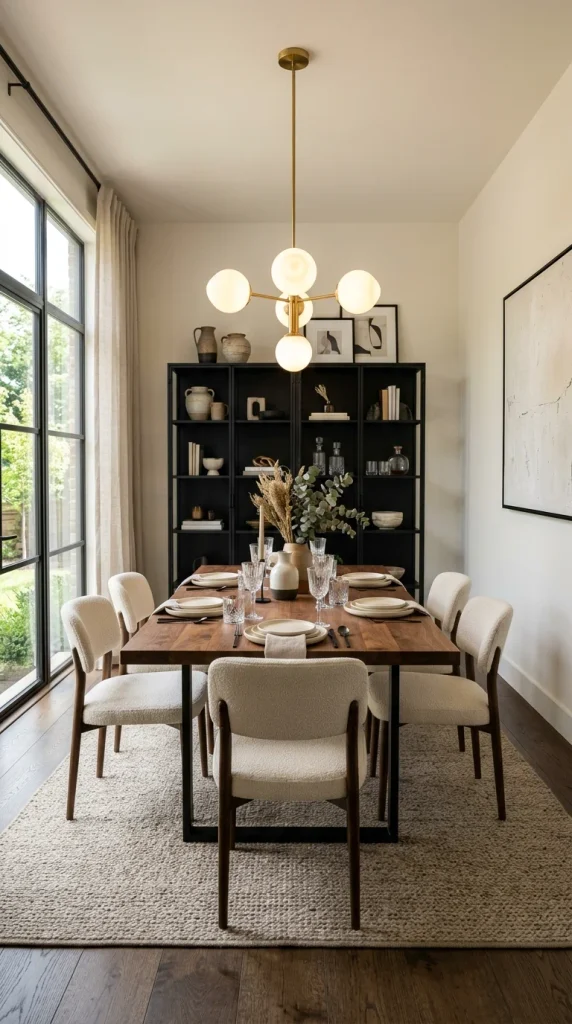 Mix Wood, Upholstery, and Metal