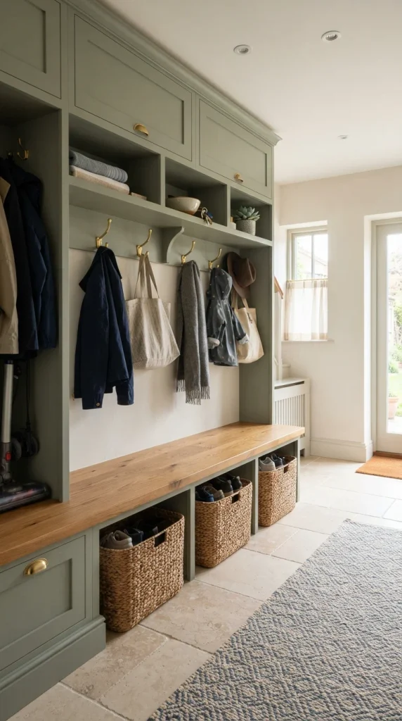 Use Green Cabinets With White Walls