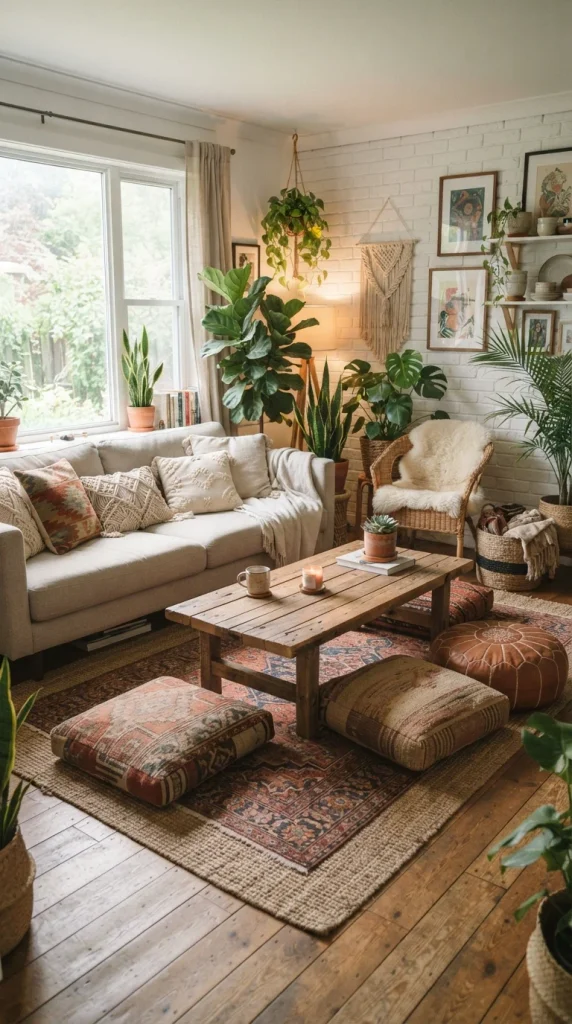Use Low Tables and Floor Cushions