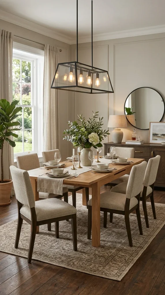Use a Dining Table With an Extension Leaf
