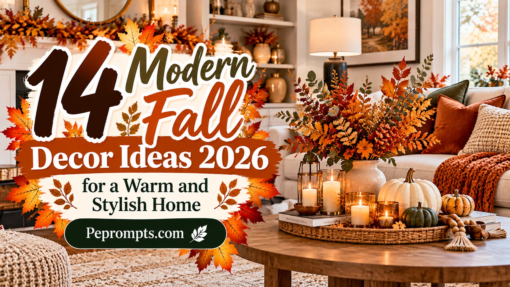 14 Modern Fall Decor Ideas 2026 for a Warm and Stylish Home