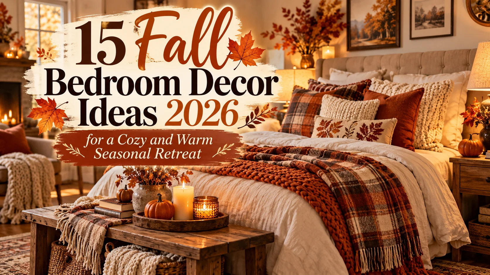 15 Fall Bedroom Decor Ideas 2026 for a Cozy and Warm Seasonal Retreat