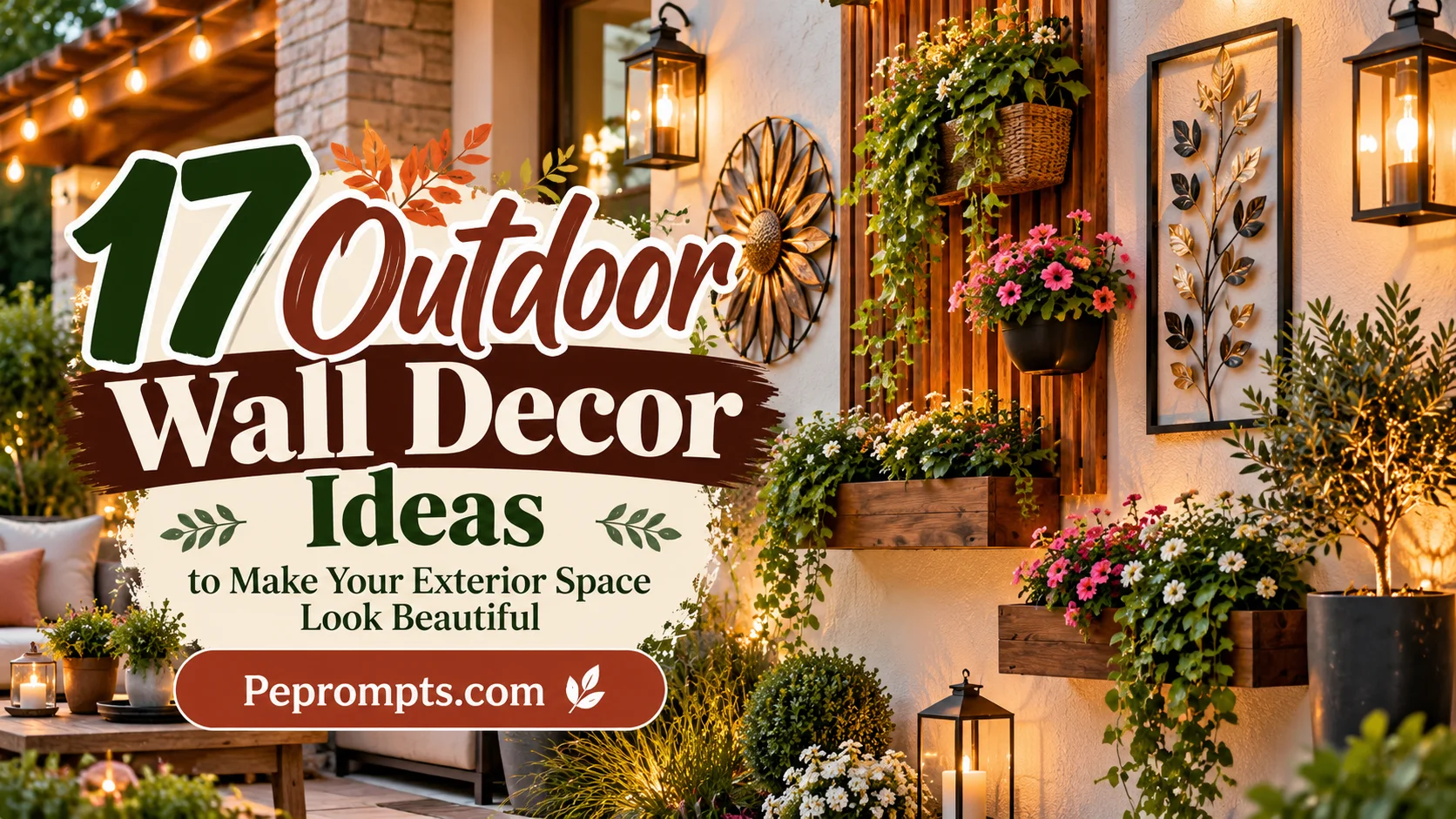 17 Outdoor Wall Decor Ideas to Make Your Exterior Space Look Beautiful