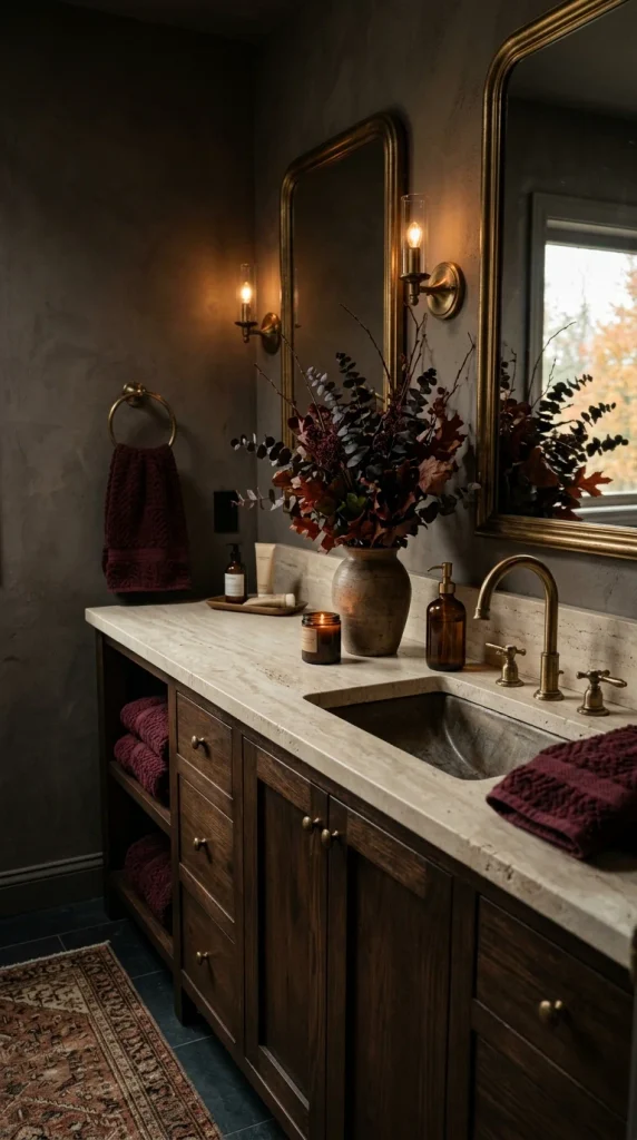 Add Burgundy for a Moody Fall Look