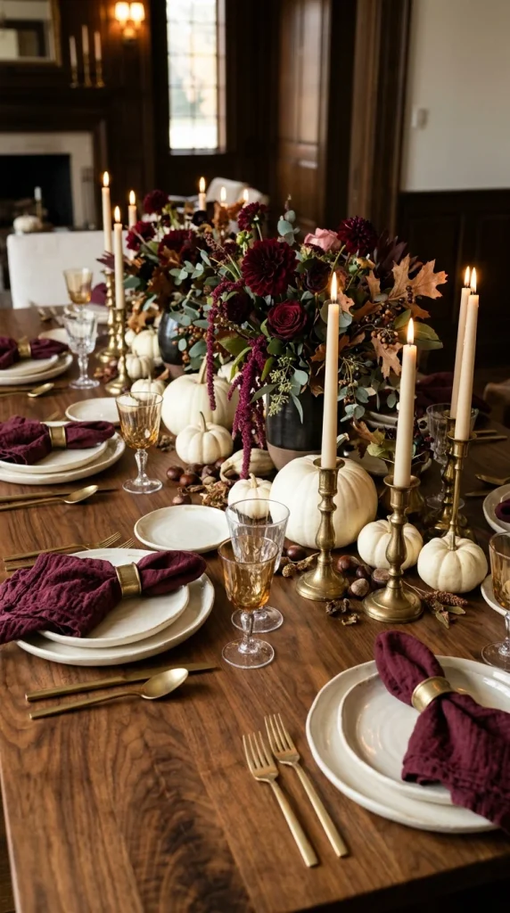 Add Burgundy for an Elegant Look