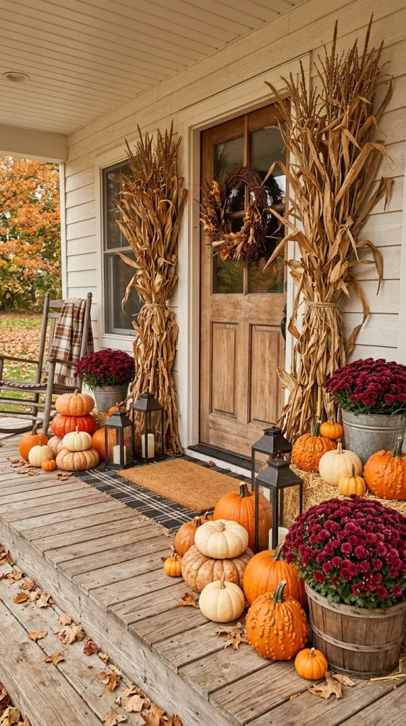 Add Corn Stalks for Harvest Style