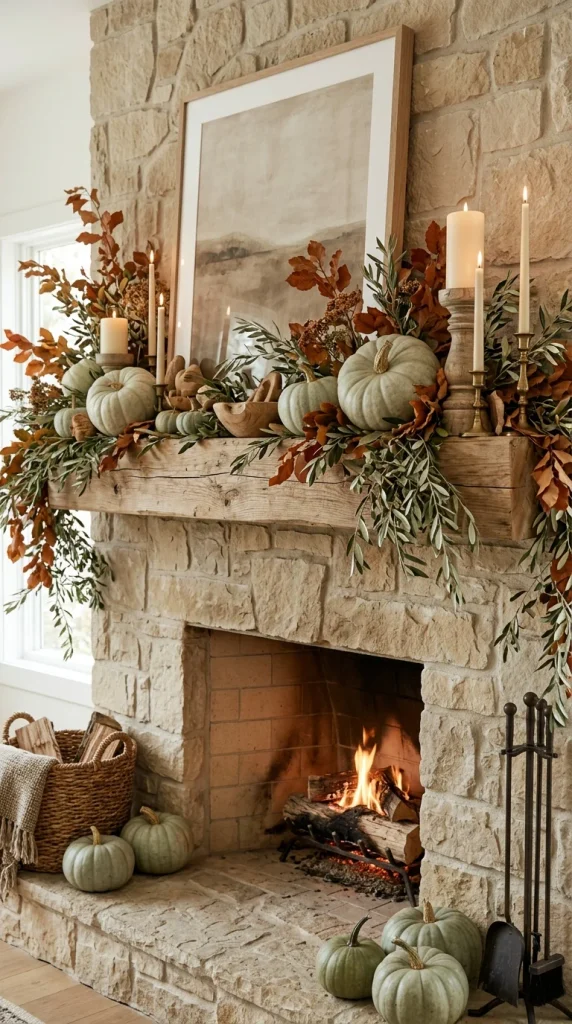 Add Olive Green to Your Mantle
