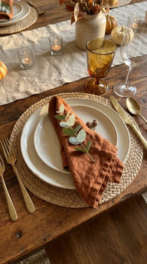 Add Rust Linen Napkins