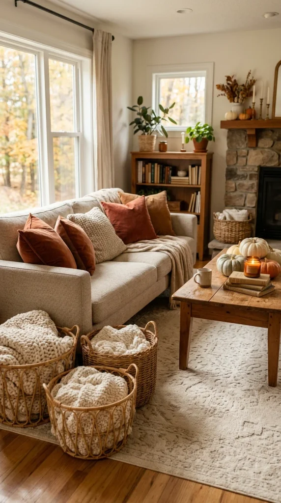 Add Woven Baskets and Natural Texture