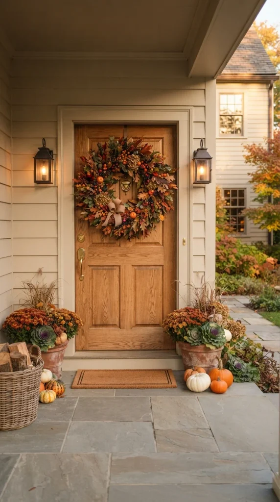 Classic Autumn Leaf Wreath