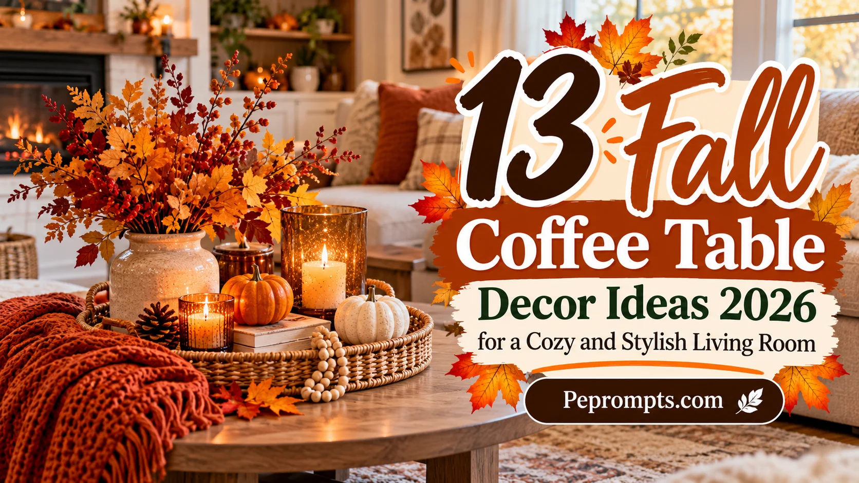 13 Fall Coffee Table Decor Ideas 2026 for a Cozy and Stylish Living Room