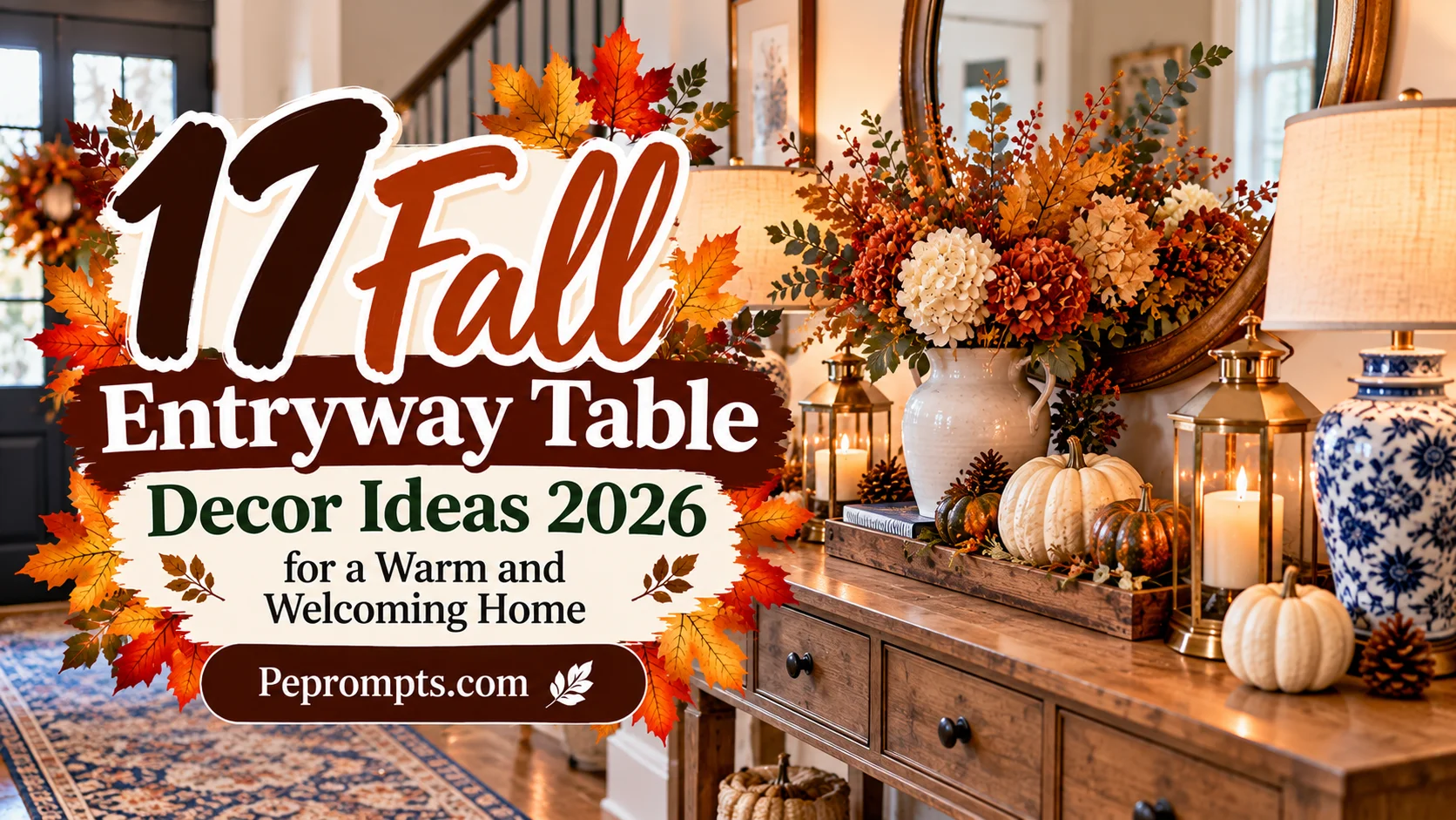 17 Fall Entryway Table Decor Ideas 2026 for a Warm and Welcoming Home