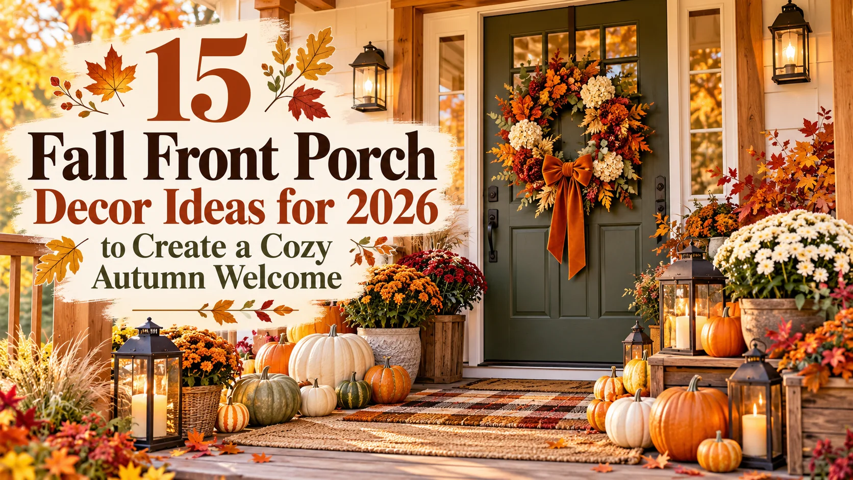 15 Fall Front Porch Decor Ideas for 2026 to Create a Cozy Autumn Welcome