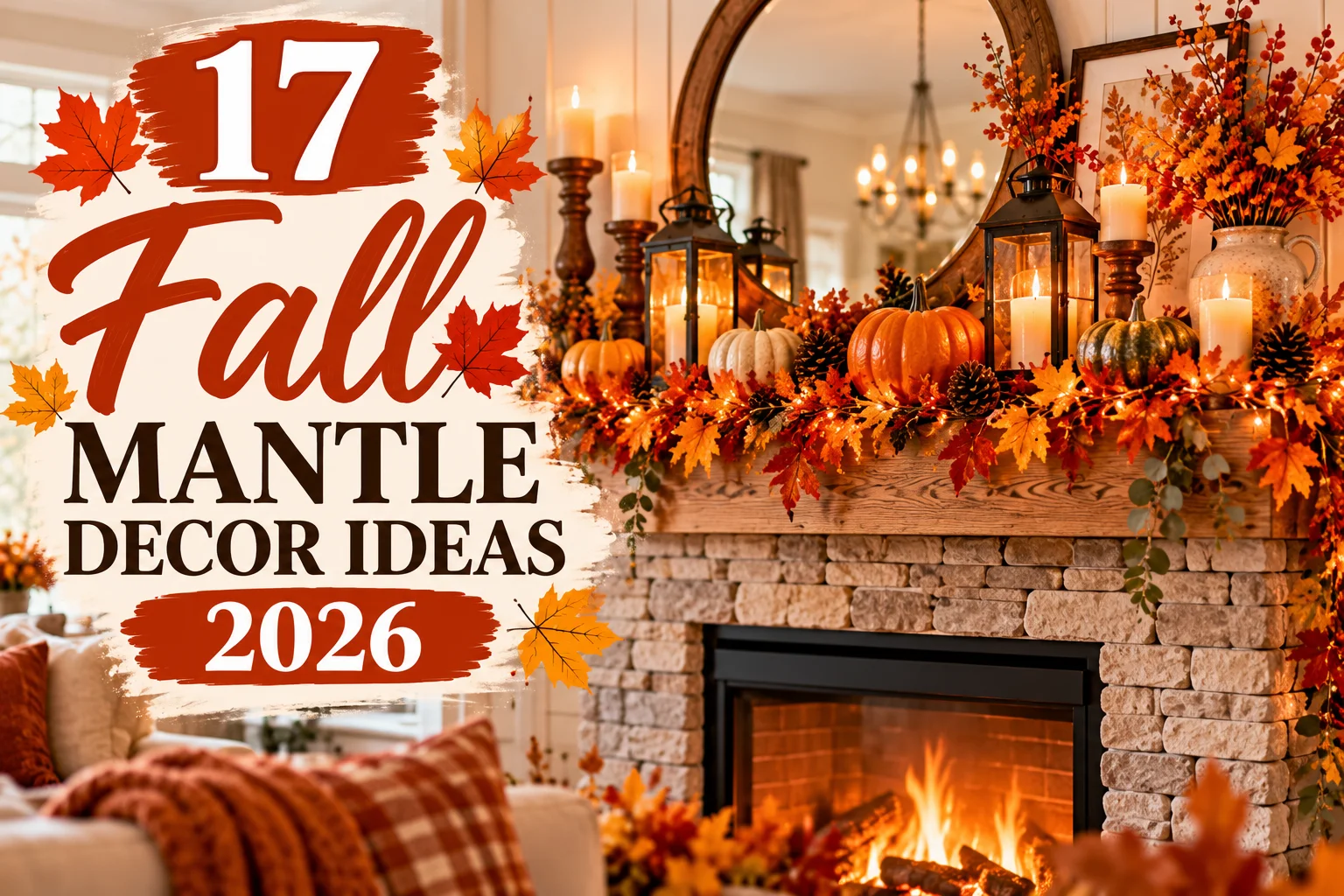 17 Fall Mantle Decor Ideas 2026 for a Cozy and Stylish Fireplace