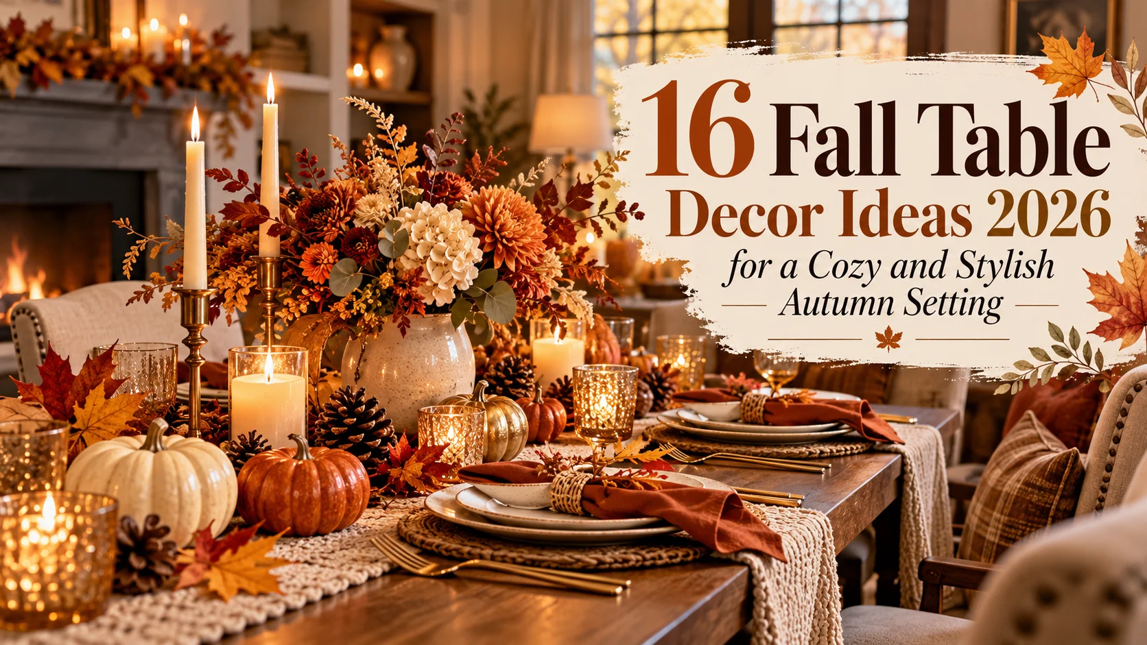 16 Fall Table Decor Ideas 2026 for a Cozy and Stylish Autumn Setting