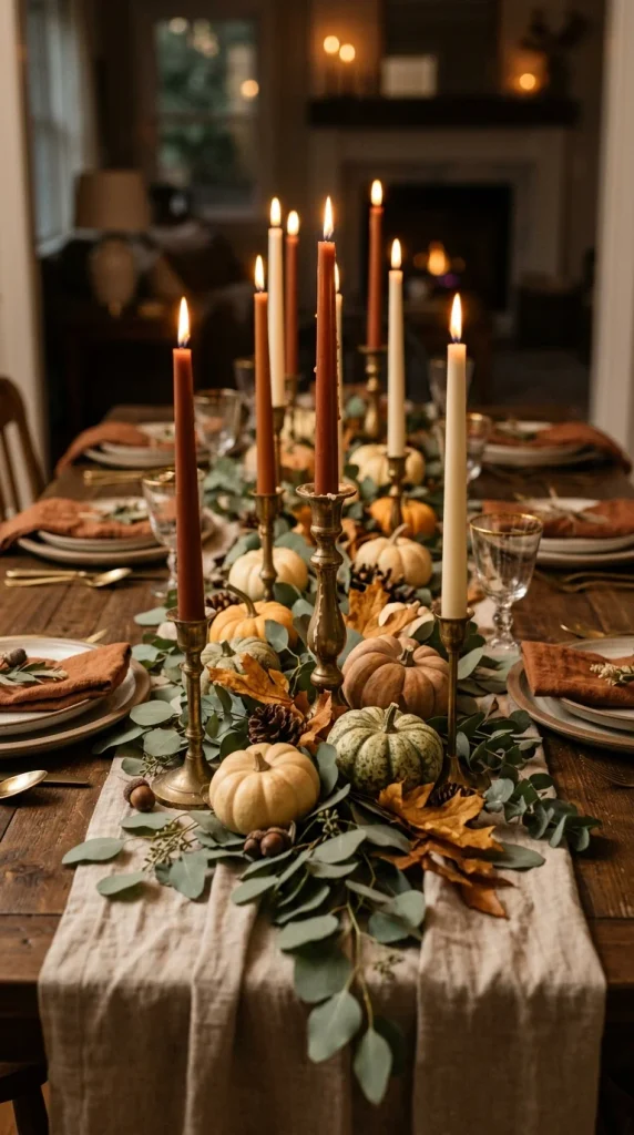 Create a Candlelit Fall Centerpiece
