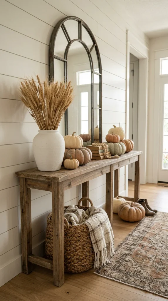 Create a Farmhouse Fall Entryway