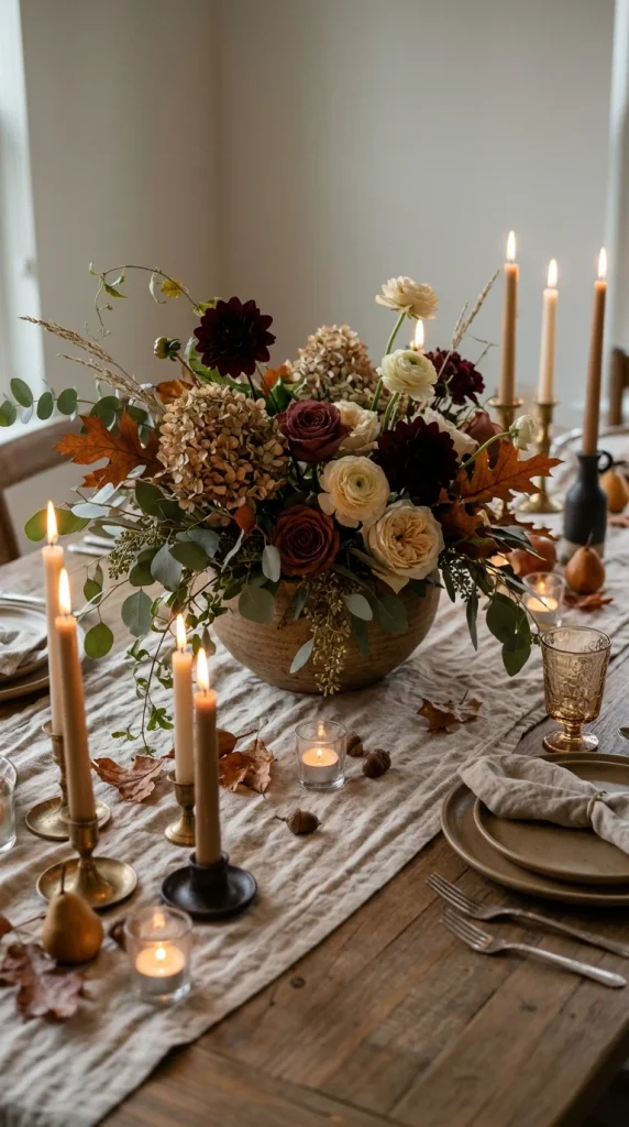 Create a Low Autumn Floral Arrangement