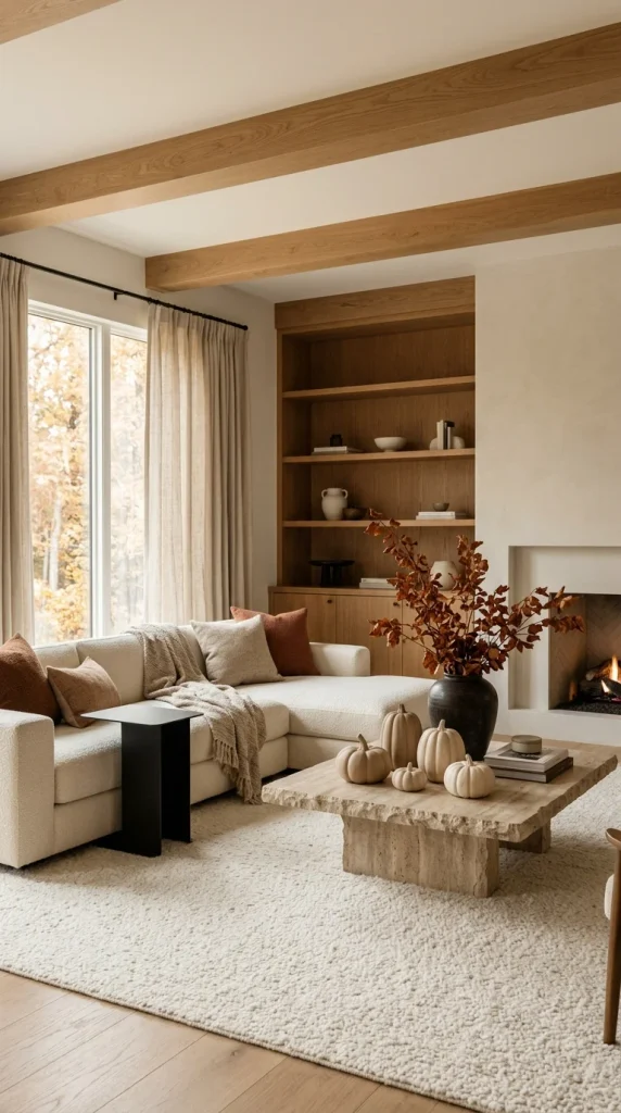Create a Modern Fall Living Room