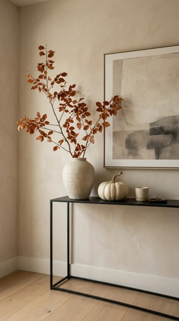 Create a Modern Minimal Fall Entryway