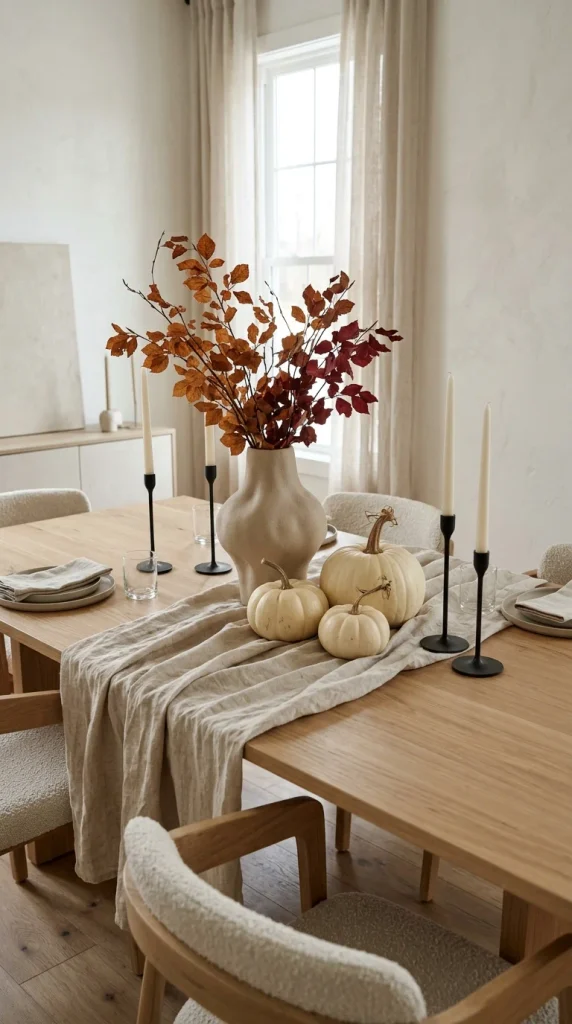 Create a Modern Minimal Fall Table