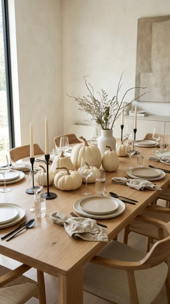 Create a Modern Minimal Fall Table