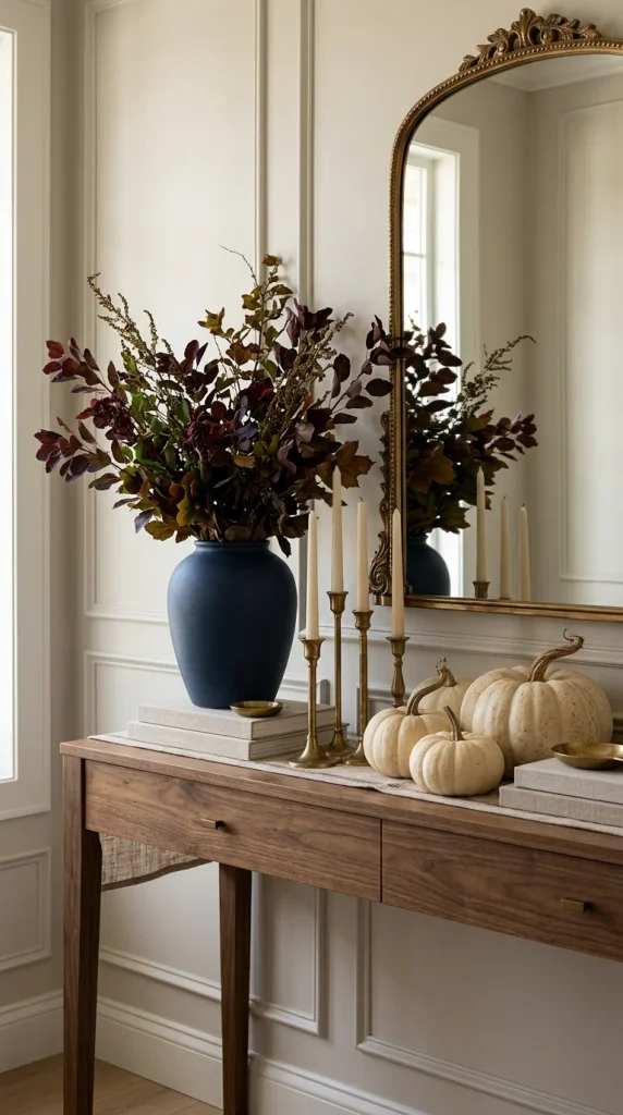 Create a Navy and Brass Fall Look