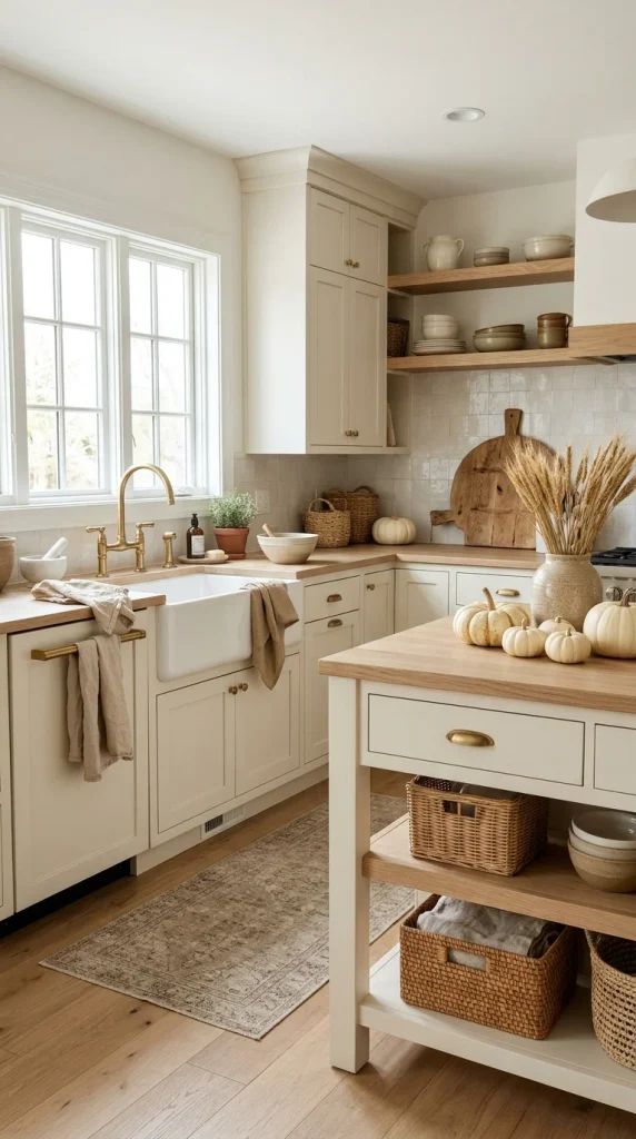 Create a Neutral Fall Kitchen