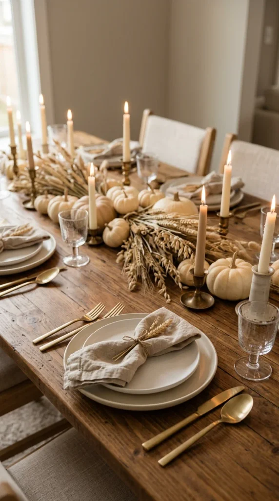 Create a Neutral Fall Tablescape