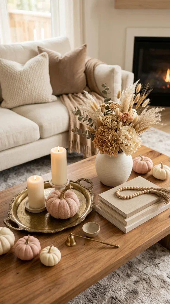 Create a Pink Fall Coffee Table
