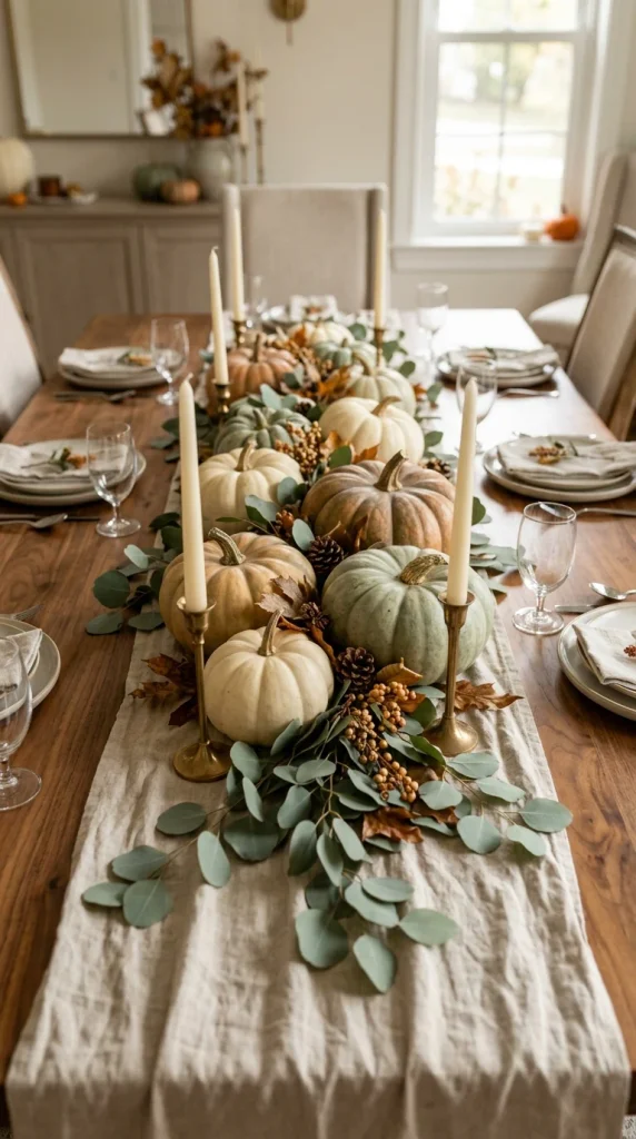 Create a Pumpkin and Eucalyptus Centerpiece