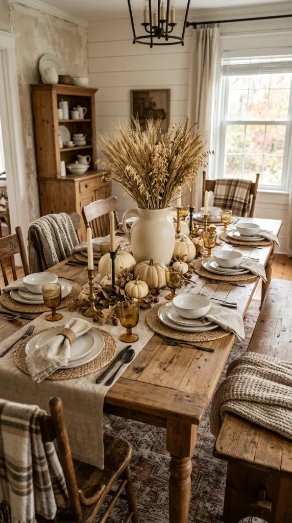 Create a Rustic Farmhouse Fall Table