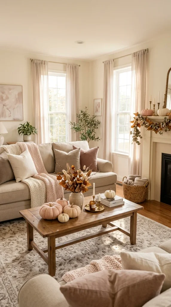 Decorate With Blush Pink Pumpkins